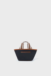 Mini Black Nylon Tote Bag